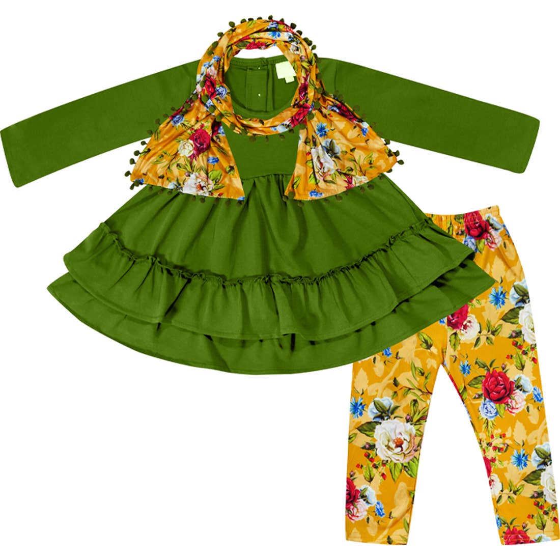 Amor Babee - Fall Floral Outfit (Toddler size)