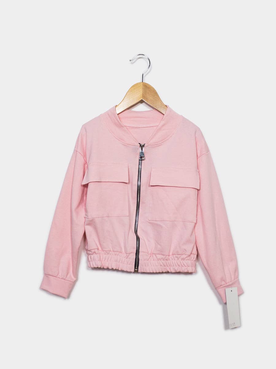 IDEAL OUTFIT - Pink Bomber Jacket