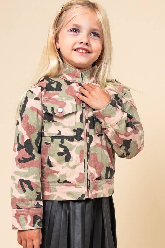 Ppeppi - Camouflage Jean Jacket